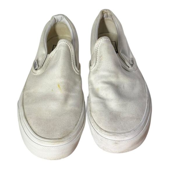 Vans Classic Triple White Sneakers Slip-On Women’s Size 7 Low Top - Picture 3 of 8